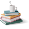 books and cup books and cup